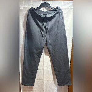 TEK GEAR Men's Gray Fleece Drawstring Pants EUC